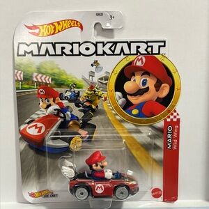Hot Wheels Mario Kart Die Cast Car Mario Wild Wing